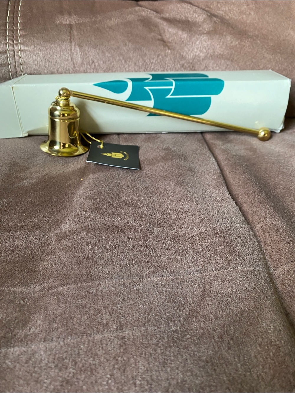 PartyLite Brass Candle Snuffer with Long Handle